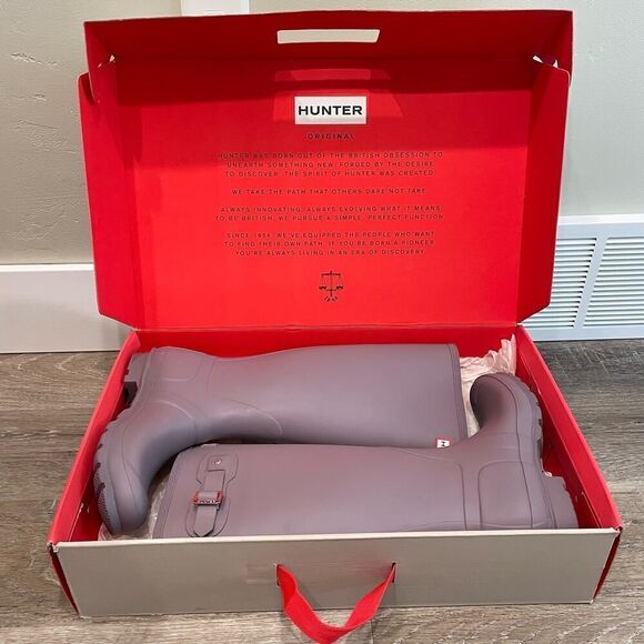 Hunter Original Tall Thunder Cloud Purple Women's Boots - Size: 7 - Picture 11 of 12